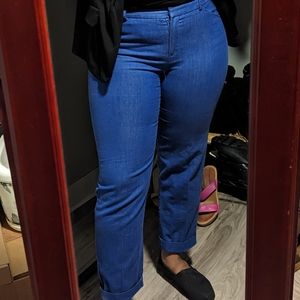 Blue Cropped Pants